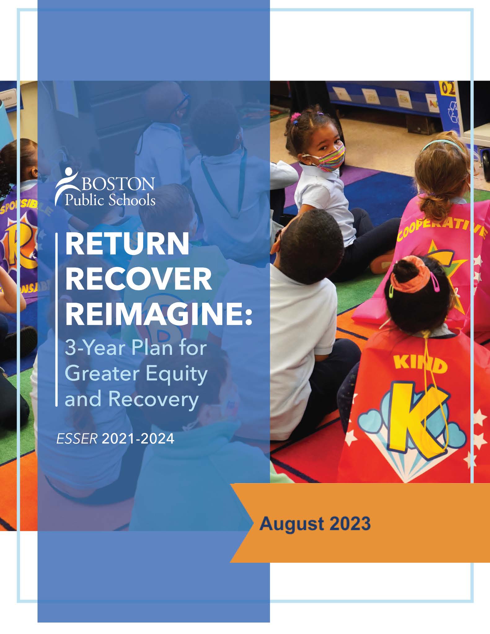 Cover page for the ESSER 3-year Plan